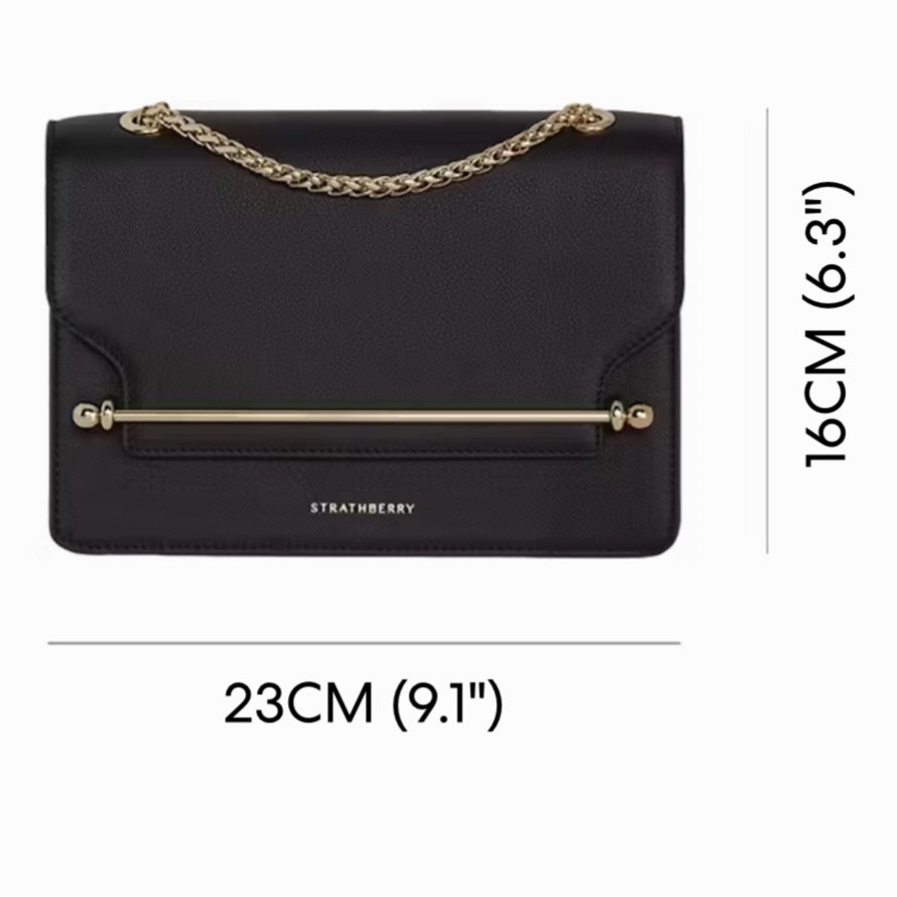 Strathberry East/West Navy Shoulder Bag - Picture 11 of 11